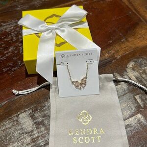 Kendra Scott Pink Butterfly Pendant Necklace